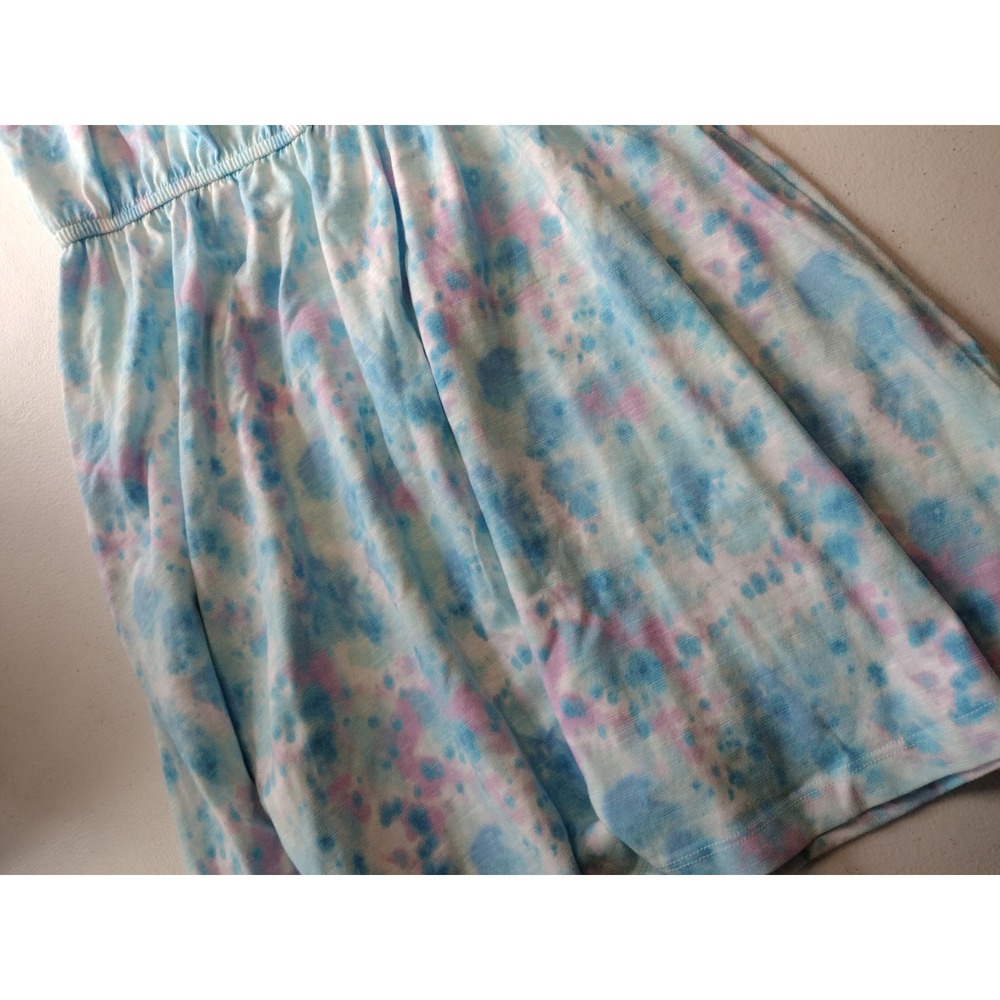 SO‎ Girls Tie Dye Braided Strap Dress Blue Pink Purple Size L 10/12 NEW - Picture 3 of 4